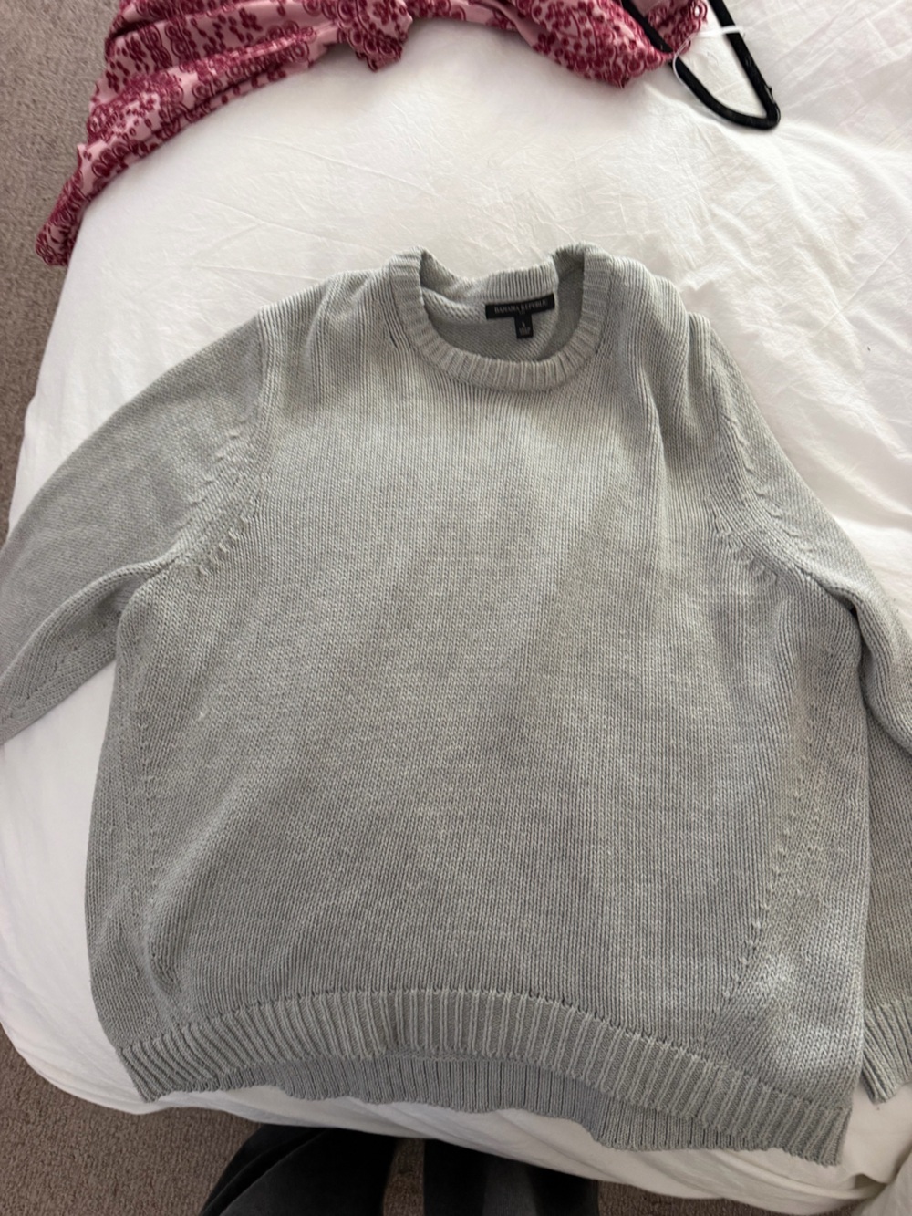 BR Light Gray Crewneck Sweater